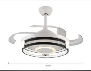 Lampe Lustre avec Ventilateur Intégré