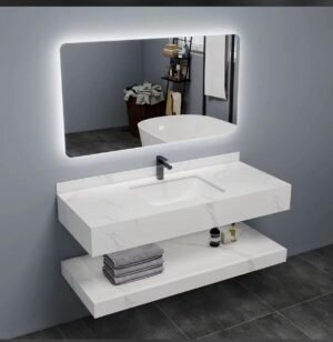 Evier luxueux avec miroir led