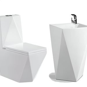 Chaise anglaise avec lavabo